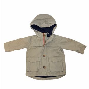 Khaki hooded Jacket